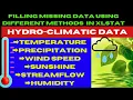 How to Filling Missing Values of Hydro Climatic Data Using Different Methods in XLSTAT