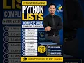 Python Lists Complete Tutorial in Urdu Python List Indexing Modify Remove Real Examples Beginn