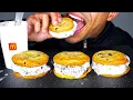 MCDONALD S ICE CREAM SANDWICHES EATING OREO MCFLURRY COOKIES AND CREAM BIG BITES NO TALKING