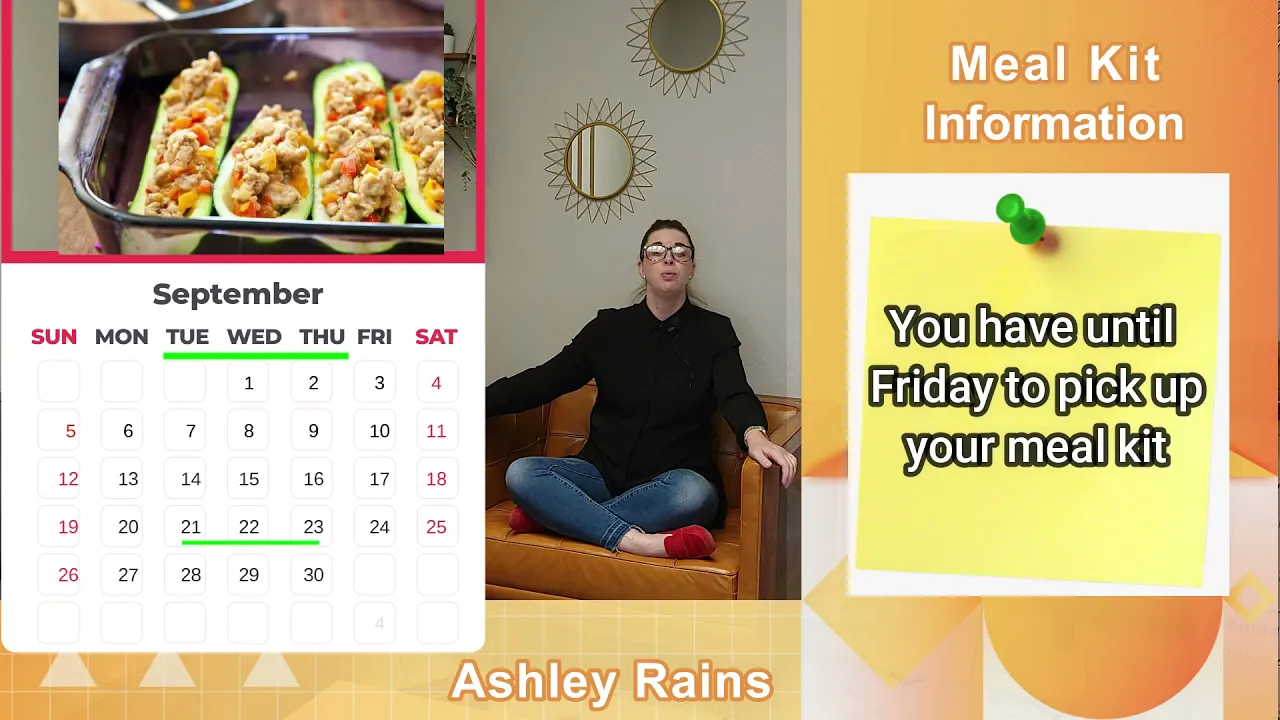 Meal Kit important information - Ashley Rains