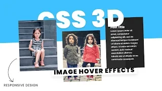 CSS 3D Image Hover Effects Html5 CSS3