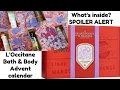 SPOILER ALERT - Unboxing the L Occitane Bath Body advent calendar full contents reveal