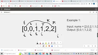Leetcode 75 Sort Colors two pointers