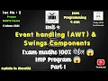 IMP Program Exam madhe 100 Event Handling AWT Swing Marathi unit 4 Java programming