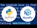 Is python bisect faster than numpy searchsorted