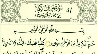 سورة فصلت رواية قالون عن نافع بالرسم الداني شيخ وليد النائحي التجويد اليبي 