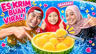 AQILA BIKIN ES KRIM BUAH VIRAL DI KOLAM RENANG