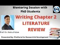 WRITING CHAPTER 2 LITERATURE REVIEW