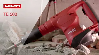 INTRODUCING Hilti TE 500 SDS Max demolition hammer