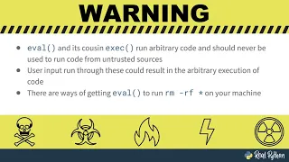 Python eval - Evaluate Expressions Dynamically