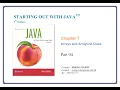 Chapter 07 Arrays and ArrayList Class Part 04