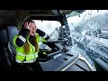 Lagu Ice Hits My Truck! 🧊💥 Heading home... Lady Trucker Routine  🚛💨🤷‍♀️
