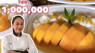 how to make thai mango sticky rice thaichef food