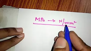 How to convert Mpa to N mm square