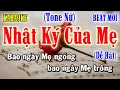 Download Lagu Nhật Ký Của Mẹ - Karaoke Tone Nữ ✦ Âm Thanh Chuẩn | Yêu ca hát - Love Singing |
