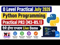 O Level Practical Python O Level Practical Exam 2026 Python PR3 Live Demo newideasyt