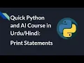 Print statements in python