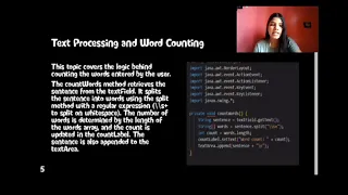 Word counter project using java