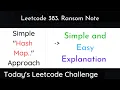 Leetcode 383 Ransom Note Hindi