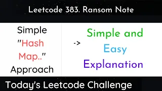 Leetcode 383 Ransom Note Hindi
