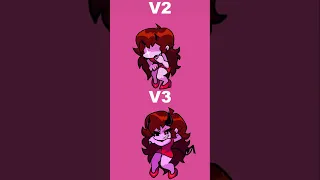 FNF GF RESKIN V2 VS V3 SPRITES FNF MOD Shorts 