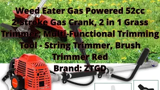 Cheap Amazon 52cc string trimmer Review