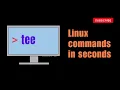 tee send command output to file and standard output