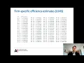 Productivity and Efficiency Analysis Lesson 3C SFA application