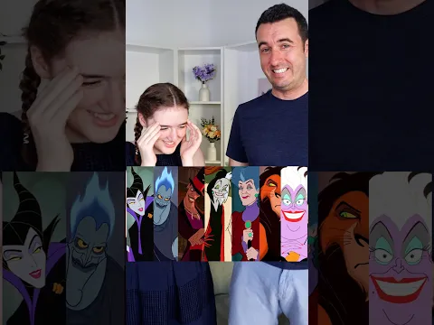 Blind Ranking Disney Villains 🙈 #blindranking #disneyvillains #familygamenight