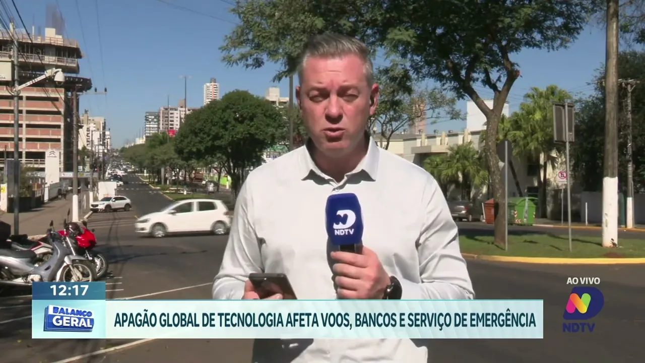 Apagão Cibernético Global Afeta Empresas de Mídia e Bancos