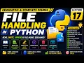 File Handling in Python Read Write Append File Modes Explained Gen AI Course Lecture 17