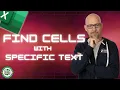 Excel How To Find Cells That Contain Specific Text
