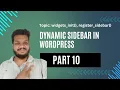 Register Sidebar In WordPress WordPress Theme Development WordPress Theme Development Course