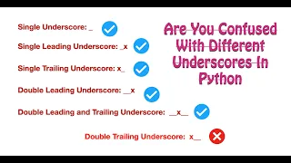 Understanding Different Underscores in Python