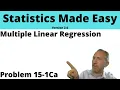 Statistics Module 15 - Multiple Linear Regression Problem 15-1Ca
