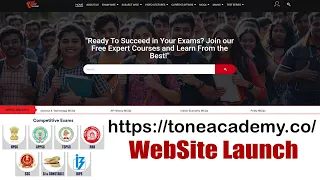 Tone Academy Website Launch | One-Stop Solution for UPSC, APPSC, TGPSC, SSC, RRB Aspirants #govtjobs