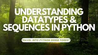 Python Fundamentals Datatypes Sequences Explained
