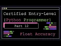 Certified Entry Level Python Programmer - Part 12