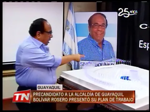 Precandidato a la alcaldía de Guayaquil Bolívar Rosero presentó su plan de trabajo