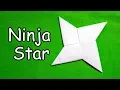 How to make a Paper Ninja Star Shuriken - Easy Origami