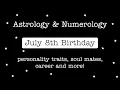 July 8th Birt ay The Responsible Cancer Cancer Sun Astrology and Numerology Reading