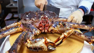 New York City Food - GIANT ALASKAN KING CRAB FRIED BUNS Park Asia Brooklyn Seafood NYC