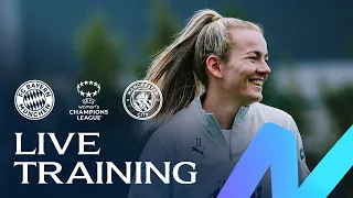 WATCH LIVE! Open Training | FC Bayern Munchen v Man City | UWCL