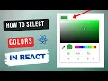 React JS Color Picker used in Forms to Submit for APIS - Color Picker HTML5 CSS
