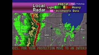 EAS Severe Thunderstorm Warning West Chicago Illinois NOAA Weather Radio WeatherSTAR4000