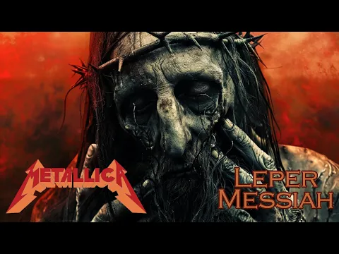 Download MP3 Leper Messiah by Metallica - lyrics as images generated by an AI