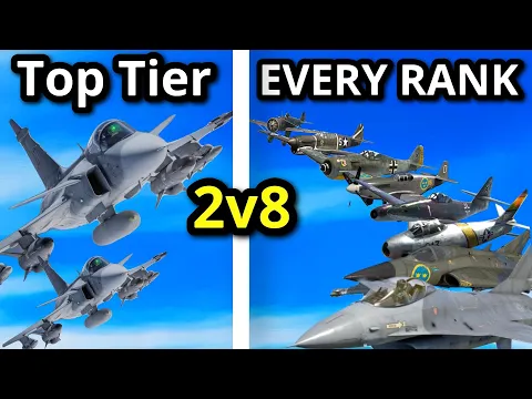 Download MP3 CAN 2 PROS BEAT 8 PLAYERS FROM EVERY RANK IN WAR THUNDER (Hardest Challenge ever!?)