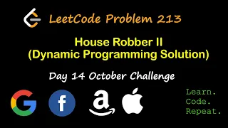 House Robber II LeetCode 213 October LeetCode Challenge Day 14