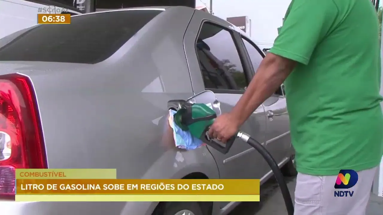 Preço do litro da gasolina aumentou em todas as regiões de SC