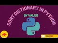 Python Dictionary Sort python Dictionary by value